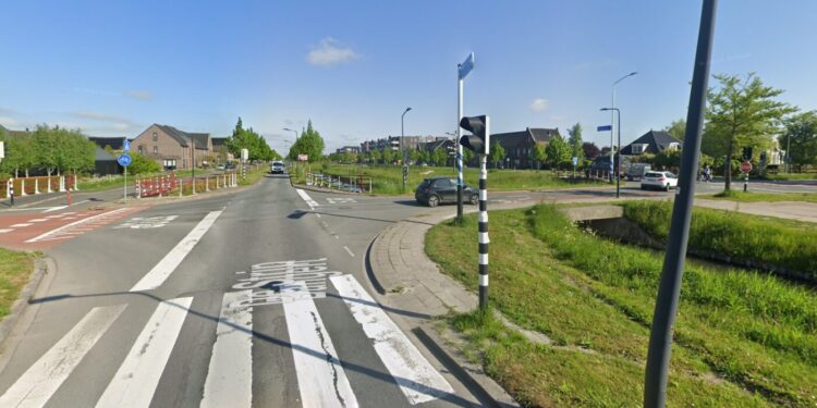 Kruising de Bangert/De Strip afgesloten tijdens werkzaamheden op De Strip