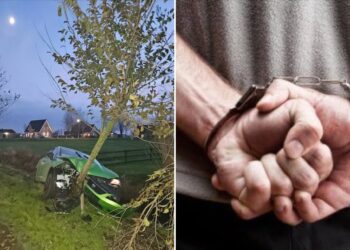 Verdachten vluchten na eenzijdig ongeval; politie houdt drie personen aan