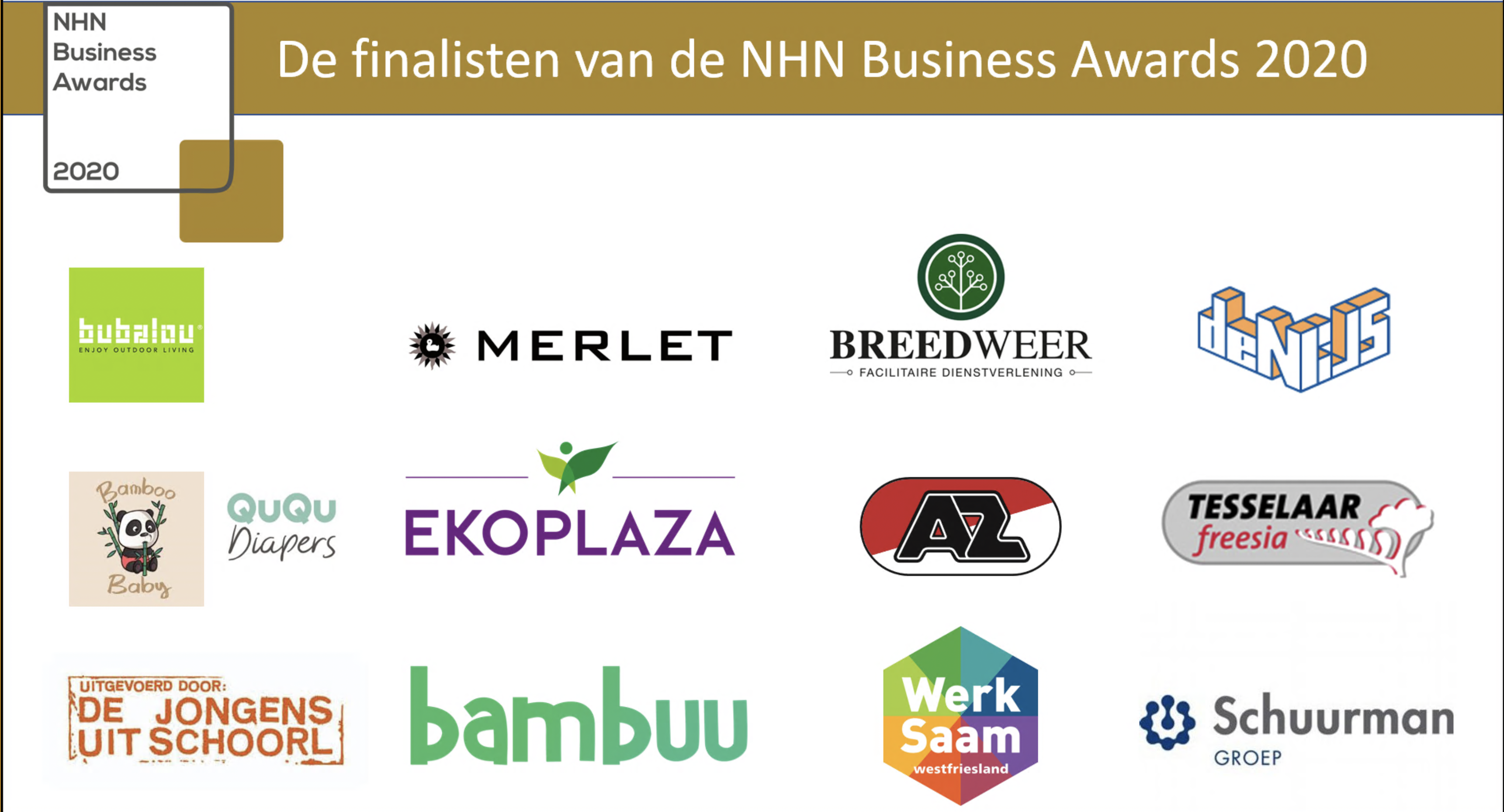 En de finalisten van de NHN Business Awards zijn ..