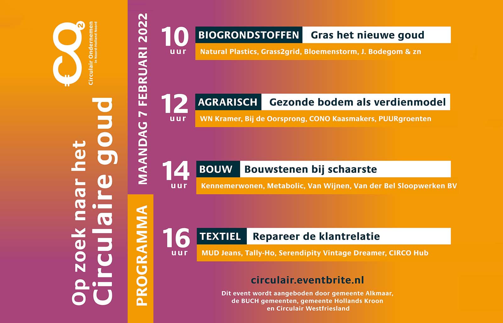 Regionale ondernemers in beeld tijdens Week van de Circulaire Economie; Op zoek naar het circulaire goud