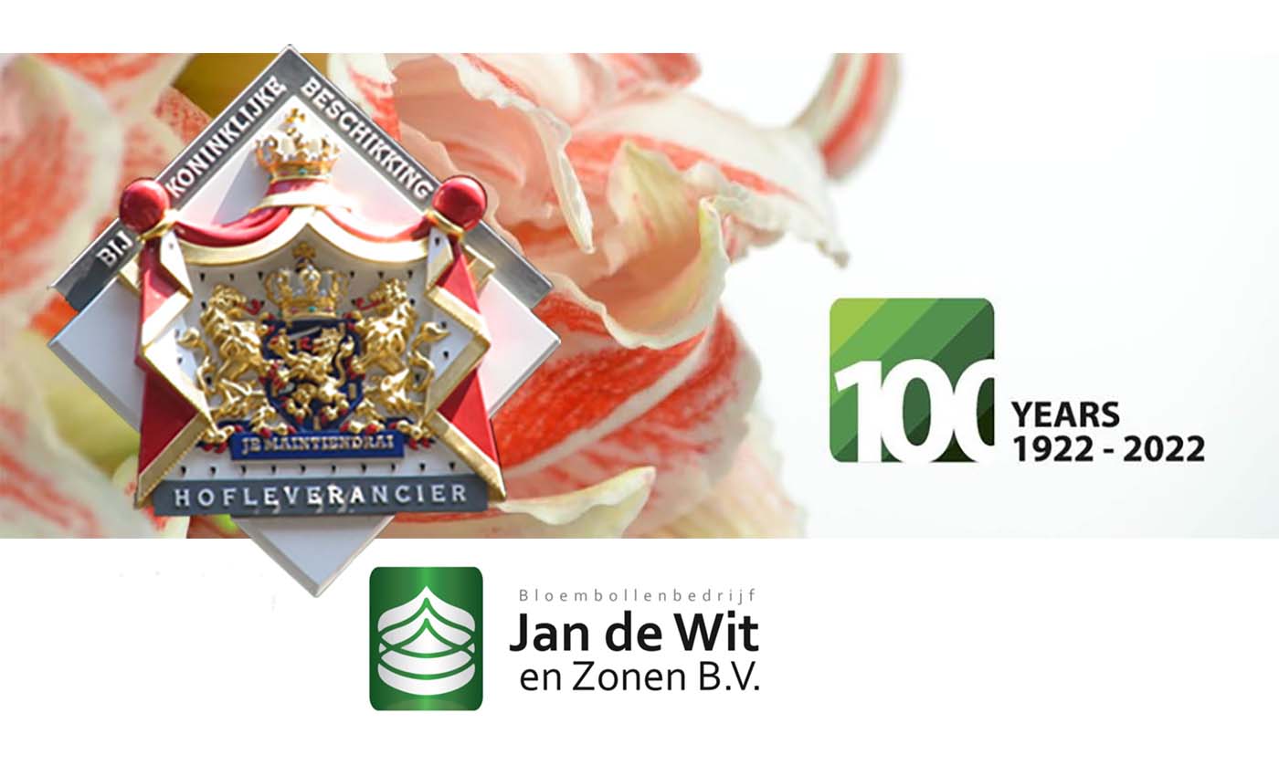 Bloembollenbedrijf J. de Wit en Zonen B.V. in Enkhuizen ontvangt predicaat Hofleverancier