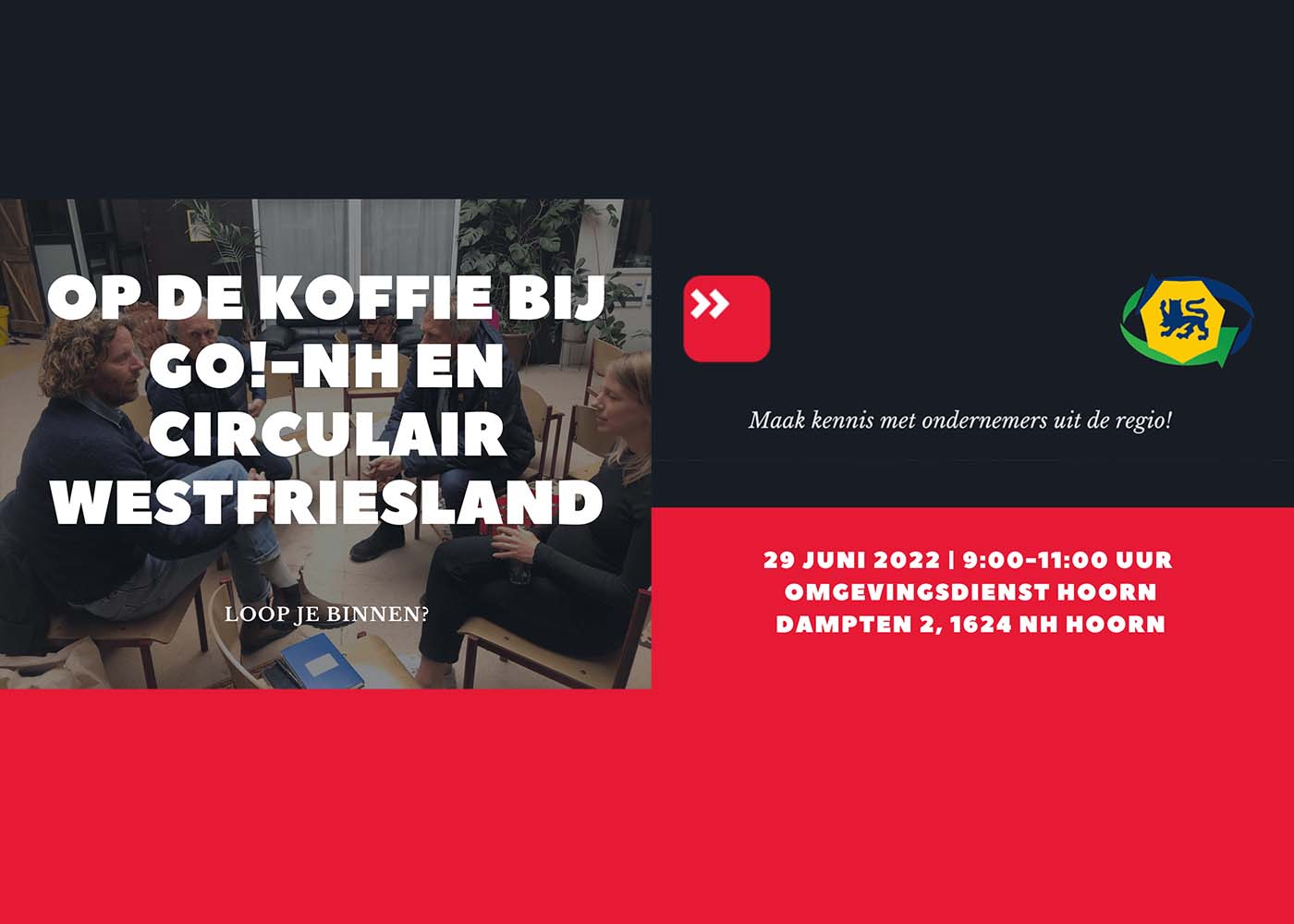 Ondernemers ‘op de koffie’ bij GO!-NH en Circulair Westfriesland