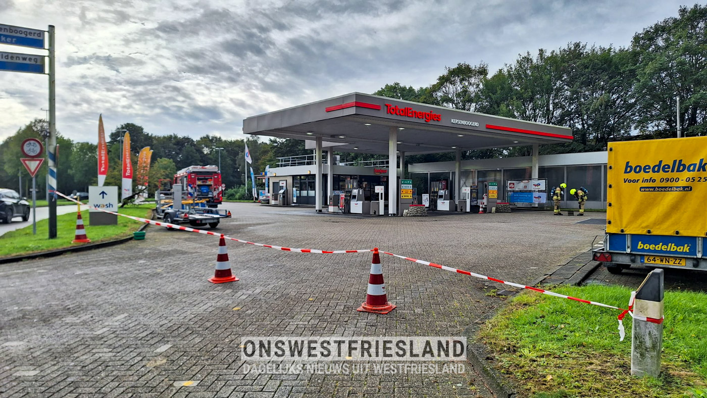 Total tankstation in Zwaag gesloten na ruiken vreemde lucht