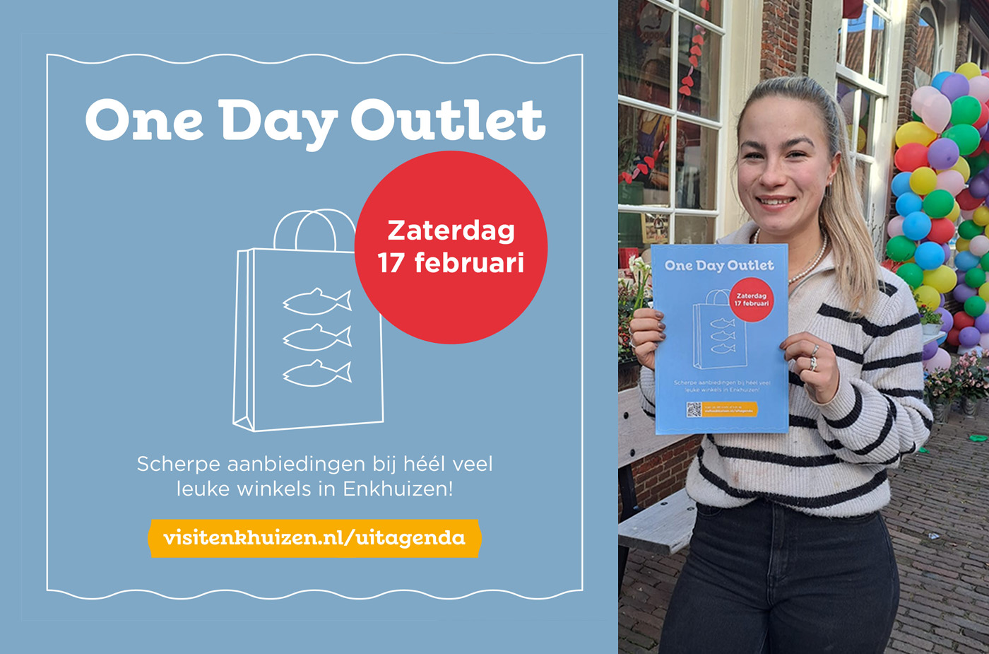 One Day Outlet Enkhuizen; Koopjes scoren op zaterdag 17 februari