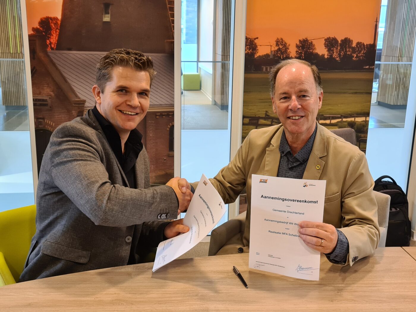 Bouw MFA Schellinkhout kan beginnen; tijdelijk pad scheidt bouwverkeer van schoolgaande kinderen