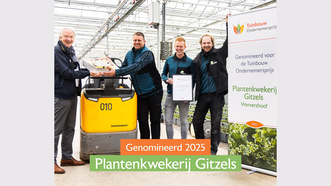 Plantenkwekerij Gitzels genomineerd voor Tuinbouw Ondernemersprijs 2025