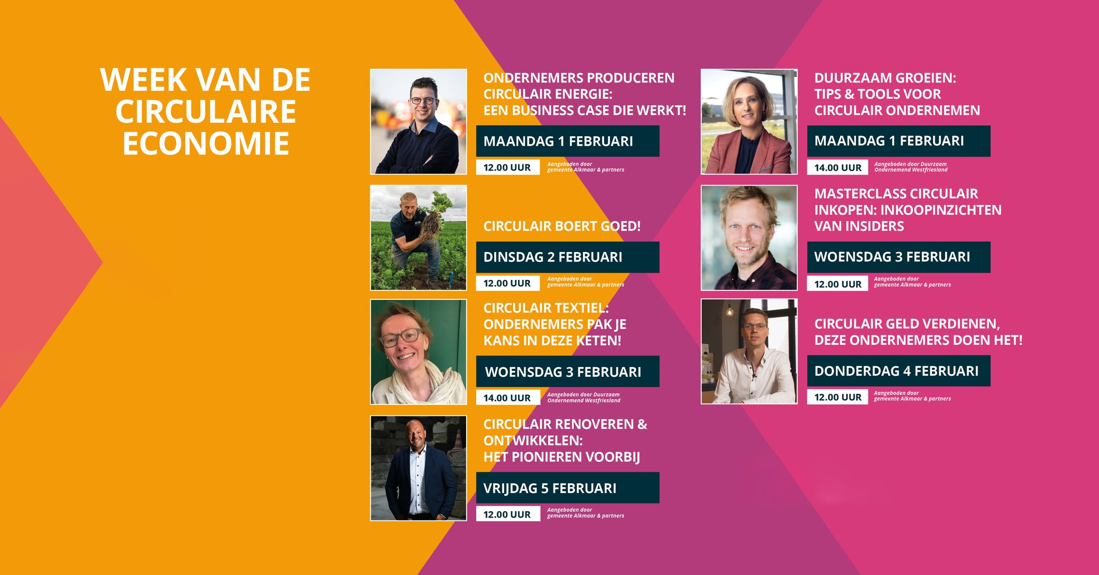 Regio Westfriesland en Alkmaar tonen kansen van circulaire economie [livestreams]